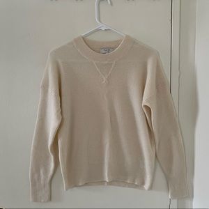 Madewell 100% Cashmere Sweatshirt in Ivory